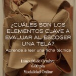 ¿Cuáles son los elementos clave a evaluar al escoger una tela? Con Termilenio